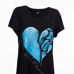 CAMISETA SER DE CORAZON-manga corta