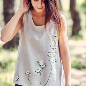 BLUSA-Margaritas natural