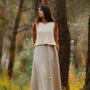 VESTIDO-Margaritas natural