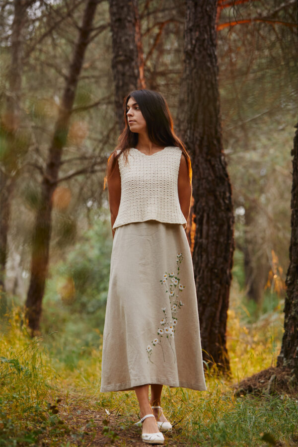 VESTIDO-Margaritas natural