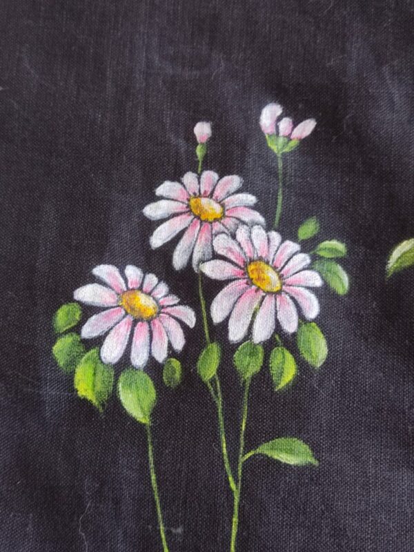 VESTIDO-Margaritas negro - Imagen 4