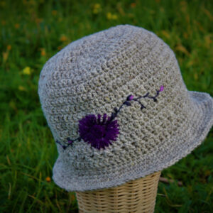 GORRO NATURAL GRIS