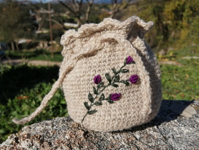 SAQUITO GUARDA TESOROS- Espiga morada. - Imagen 2