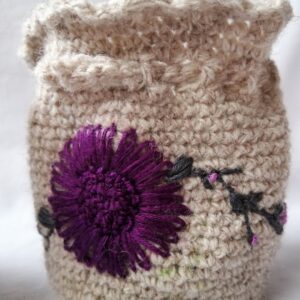 SAQUITO GUARDA TESOROS- Flor morada