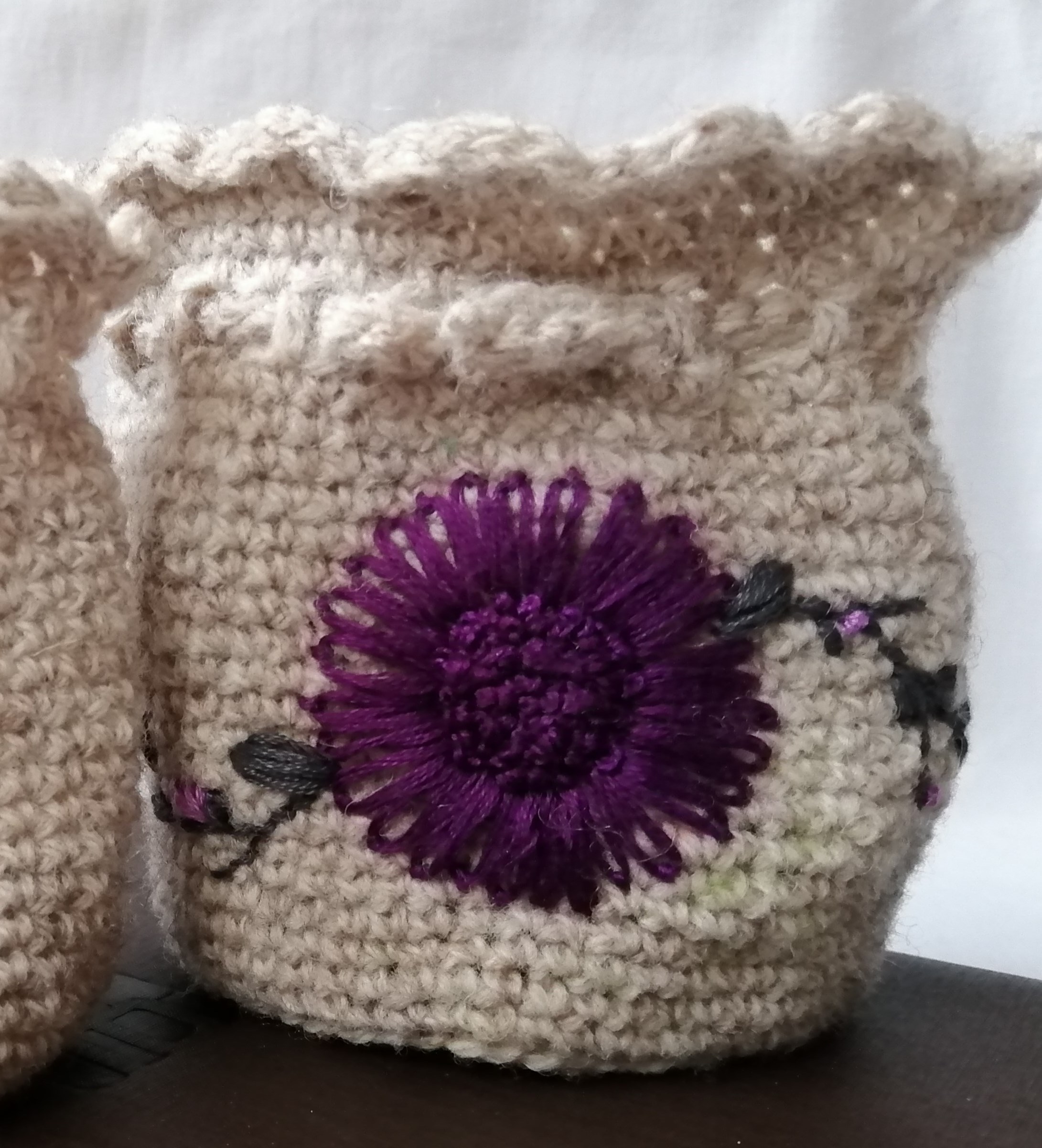 SAQUITO GUARDA TESOROS- Flor morada - Imagen 2