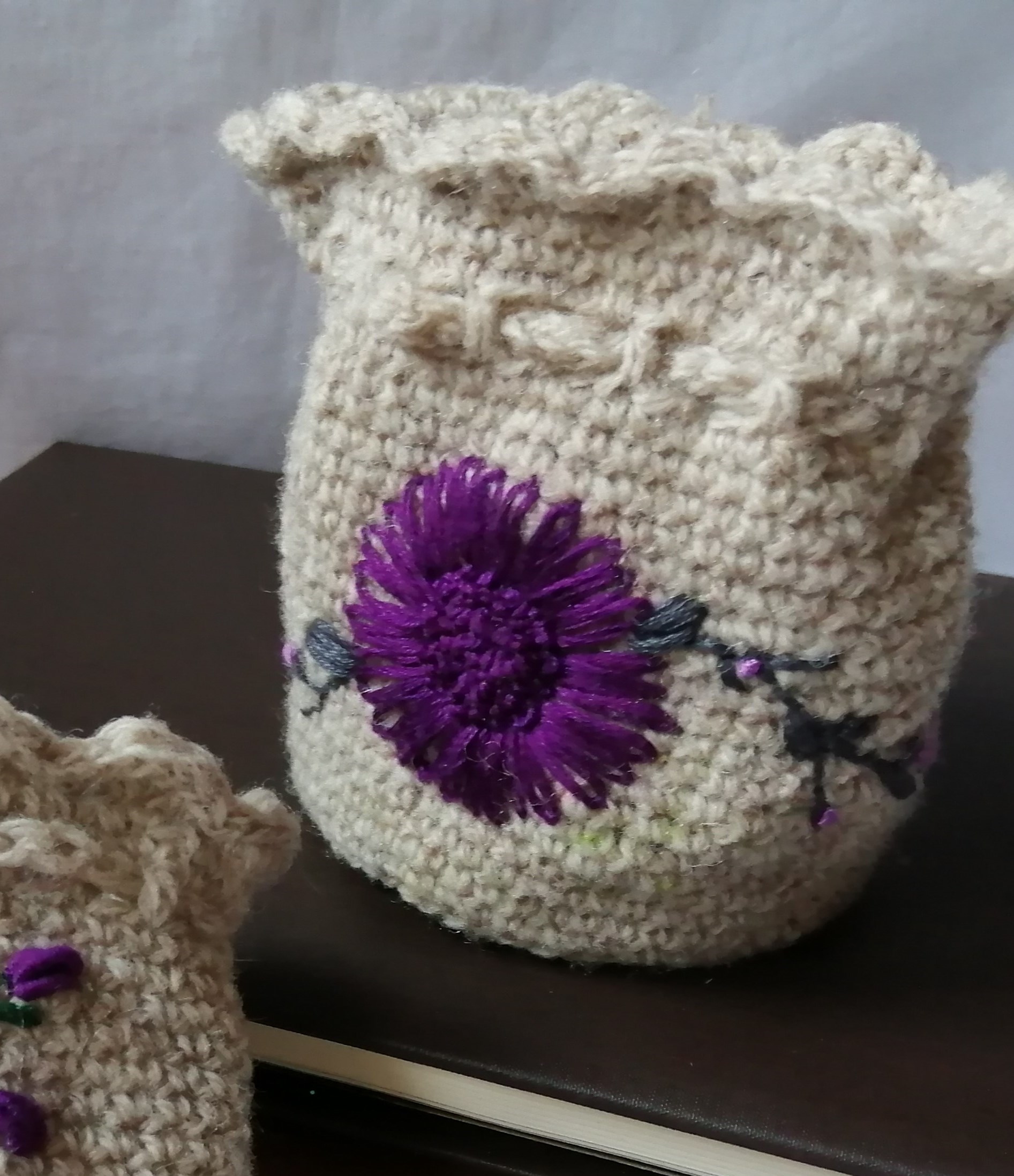 SAQUITO GUARDA TESOROS- Flor morada - Imagen 3